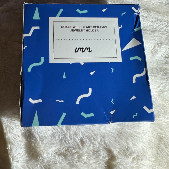 Rose Gold & White Jewelry Holder, Organizer, Display | Geometric Heart | New Box - Picture 10 of 11